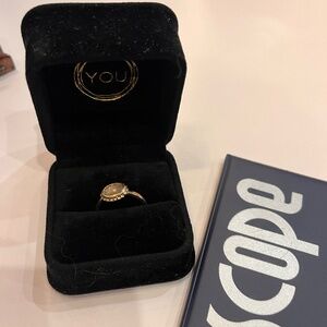 Peach Sapphire ring